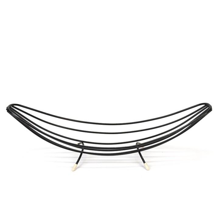 Fifties vintage wire steel fruit bowl