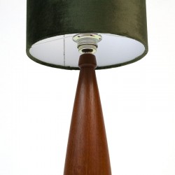 Danish vintage teak table lamp