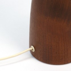 Danish vintage teak table lamp