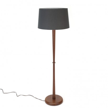 Deense vintage vloerlamp in teakhout