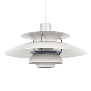 Poul Henningsen PH5 vintage white hanging lamp