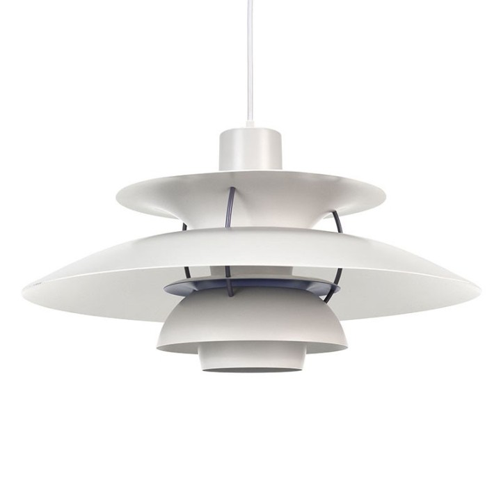 Poul Henningsen PH5 vintage witte hanglamp