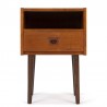 Danish teak vintage bedside table with 1 drawer