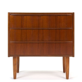 Danish chest of drawers vintage sixties with long handles