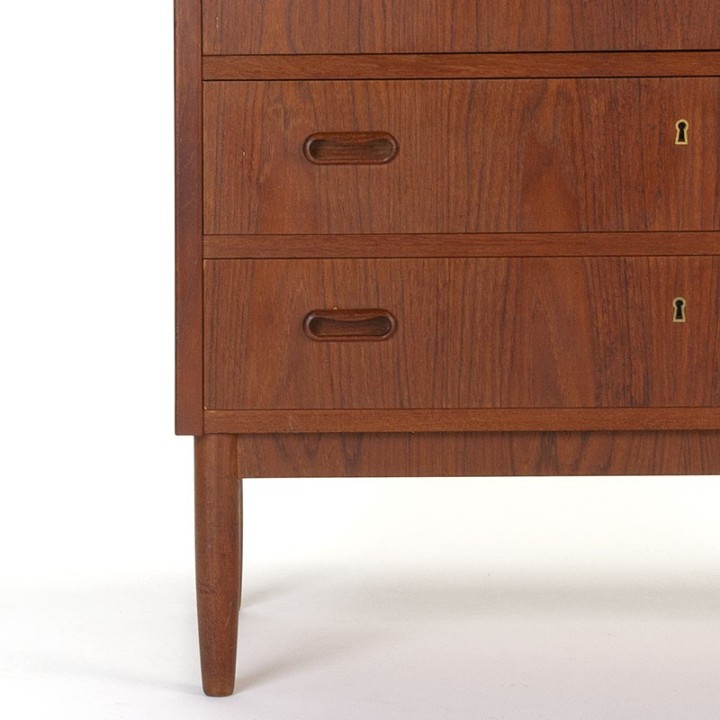 Teakhouten secretaire Mid-Century Deens