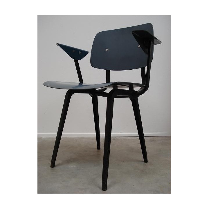 Friso Kramer first edition Revolt chair in blue - Retro