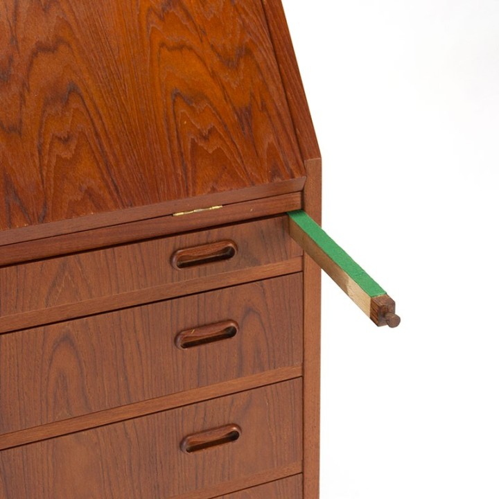 Teakhouten secretaire Mid-Century Deens