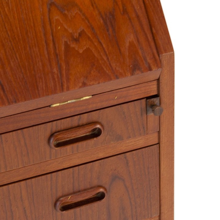 Teakhouten secretaire Mid-Century Deens