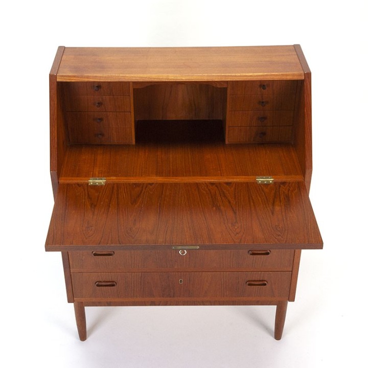 Teakhouten secretaire Mid-Century Deens