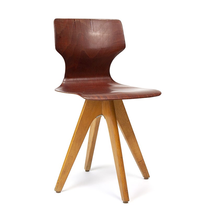 Vintage school chair design Adam Stegner for Flötotto