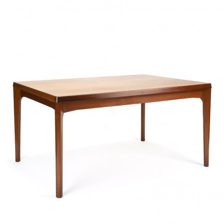 Teak Danish extendable dining table design Henning Kjaernulf