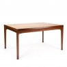 Teak Danish extendable dining table design Henning Kjaernulf