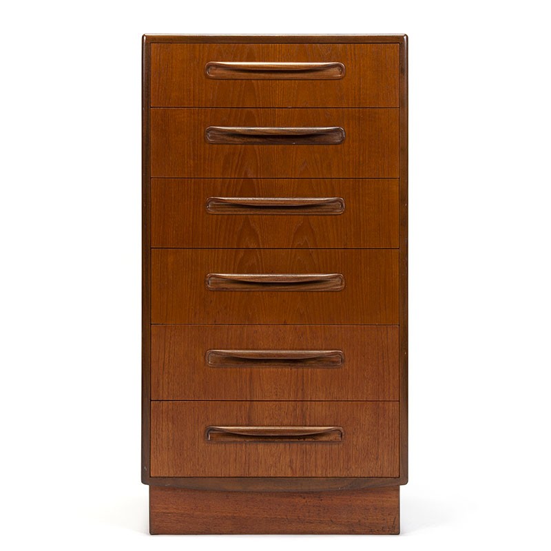 Gplan vintage high model Fresco chest of drawers
