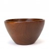 Large Danish vintage salad bowl in teak
