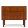 Danish vintage low model chest of drawers