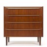 Danish vintage chest of drawers with 4 drawers in teak