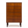 Danish vintage chest of drawers in teak with 6 drawers