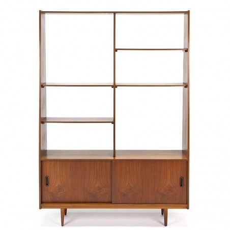Teak vintage room divider or bookcase