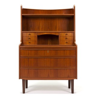 Vintage Danish secretary with extendable worktop