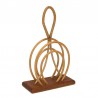 Vintage napkin holder with bamboo