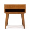 Small model vintage oak bedside table