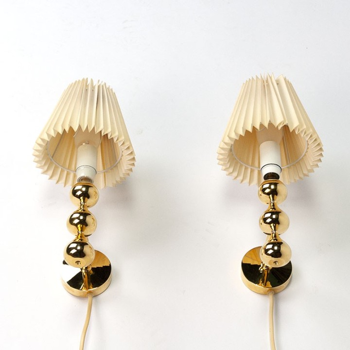 Set of 2 vintage H. Asmussen wall lamps