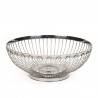 Vintage metal serving basket or fruit bowl