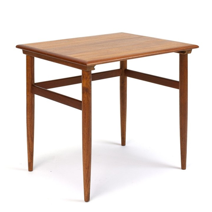 Bijzettafel of plantentafel in teak vintage jaren zestig