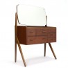 Danish fifties vintage dressing table in teak