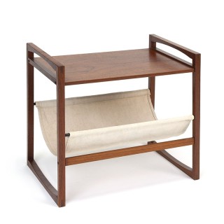 Sika Møbler Danish vintage magazine rack / side table