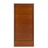 Danish vintage filing cabinet with tambour door