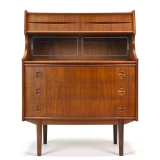 Danish teak secretary design Gunnar Falsig