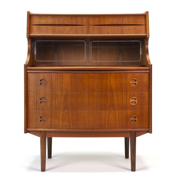 Danish teak secretary design Gunnar Falsig