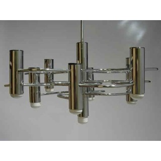 Chrome vintage design hanging lamp 6 - Retro Studio