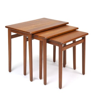 Deense vintage nesttafels van Trap Christensen