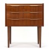 Small model vintage Danish mid-century chest of drawers