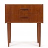 Danish small vintage chest of drawers by Kjeld Bundgard