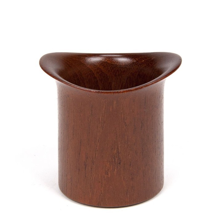 Small Danish vintage bowl / pot in teak
