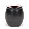 Small black vintage earthenware vase from Mobach