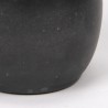 Small black vintage earthenware vase from Mobach