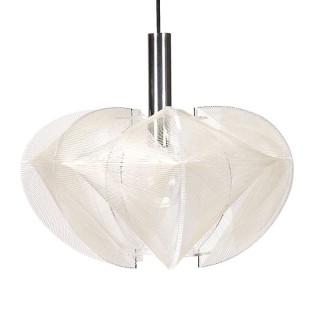 Plexiglazen vintage hanglamp ontwerp Paul Secon