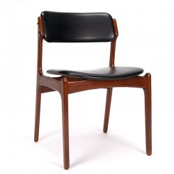 Deense vintage eettafel stoel ontwerp Erik Buch model 49