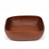 Large vintage teak bowl square model