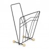 Magazine rack vintage fifties on ball foot
