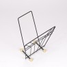 Magazine rack vintage fifties on ball foot