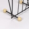 Magazine rack vintage fifties on ball foot