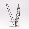 Magazine rack vintage fifties on ball foot