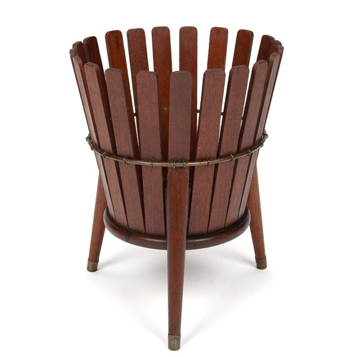 Danish teak vintage planter marked