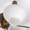 Mid-Century vintage design hanging lamp with glass chalices