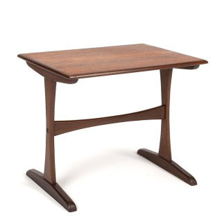 Small vintage Danish side or plant table in teak